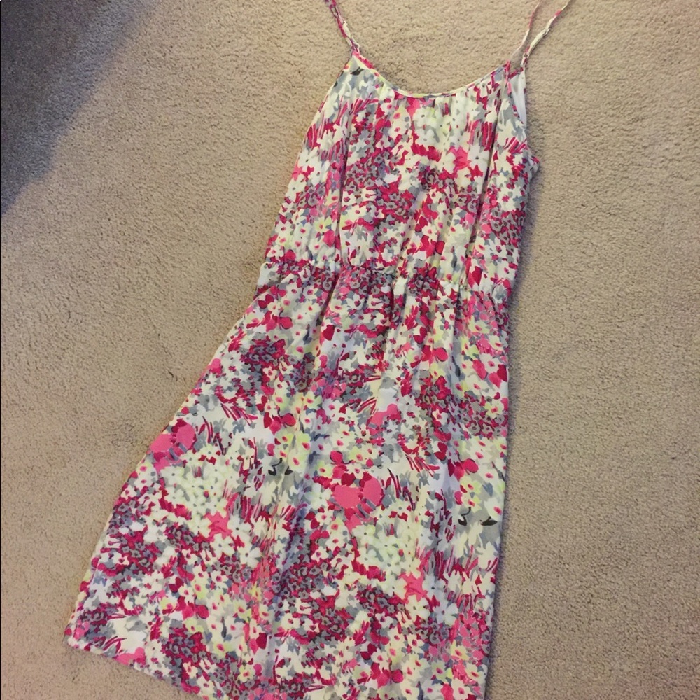 Banana Republic Floral spaghetti strap sun dress
